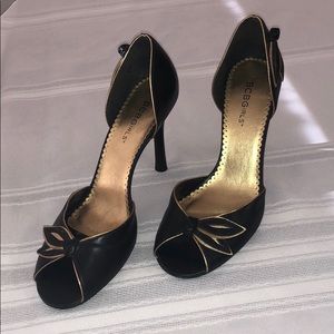 BCBGirls Black and Gold High Heels